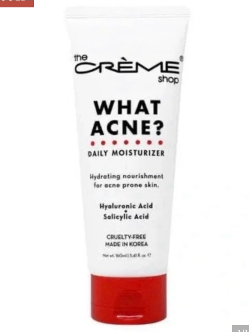 The Crème Shop What Acne? Daily Moisturizer - White and Red